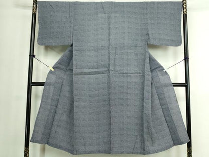 平和屋着物∴夏物　男性　浴衣　注染　手縫い　ドット　綿　逸品　DABJ4085cd