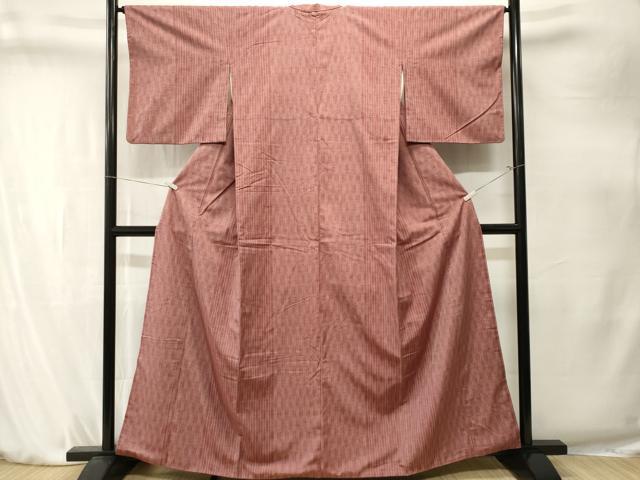 平和屋着物■上質な紬　立涌間道　正絹　逸品　CABK4232ev