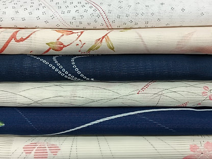 平和屋着物■夏物 小紋 絽 紗 洗える着物 まとめて20点 鶴 人物 蝶 花柄 楽器 辻が花 着用可能多数 mmm1378