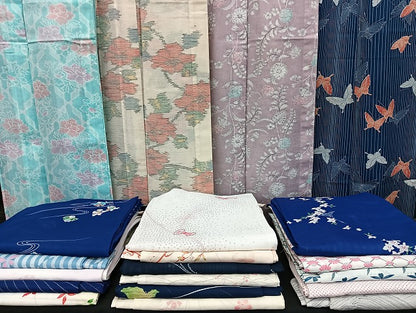 平和屋着物■夏物 小紋 絽 紗 洗える着物 まとめて20点 鶴 人物 蝶 花柄 楽器 辻が花 着用可能多数 mmm1378