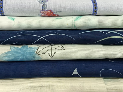 平和屋着物■夏物 小紋 絽 紗 洗える着物 まとめて20点 蝶 花柄 暈し染め 着用可能多数 mmm1377