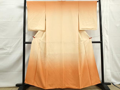 平和屋着物■訪問着　花籠文　暈し染め　正絹　逸品　DABJ0482qa