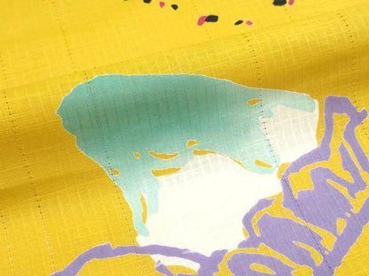 平和屋着物＊夏物　浴衣　反物　着尺　注染　花火　かき氷　綿　逸品　未使用　DABI8304we