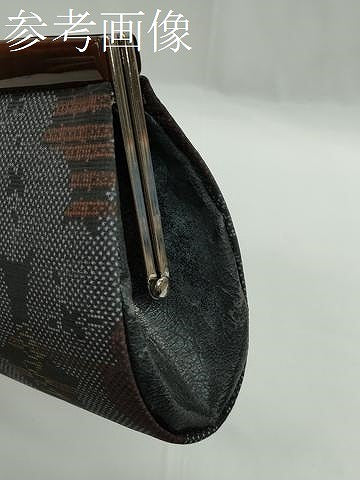 平和屋着物▼和装小物　和装バッグ２点セット　ハンドバッグ　本場大島紬　吉祥文　未使用あり　逸品　CABL2520ju