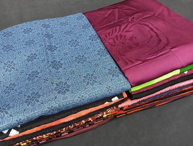平和屋着物■道行コート まとめて 20点 鳳凰 花柄 暈し染め 駒刺繍 着用可能多数 未使用品あり 全て正絹 mmm1392