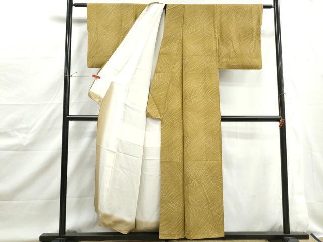 平和屋着物■上質な小紋　露芝文　正絹　逸品　DABJ0515qa