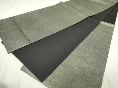 平和屋着物◎六通柄袋帯　箔あそび　銀糸　引箔　正絹　逸品　DABJ4168cd