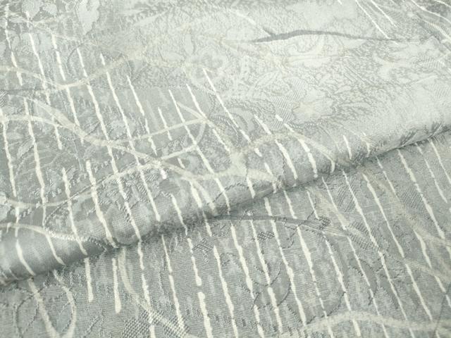 平和屋着物▽上質な小紋　単衣　霞花文　正絹　逸品　DABJ1361az