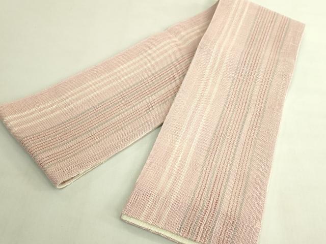 平和屋着物＊極上　夏物　半幅帯　間道　夢工房　麻　逸品　DZAB9594kh6