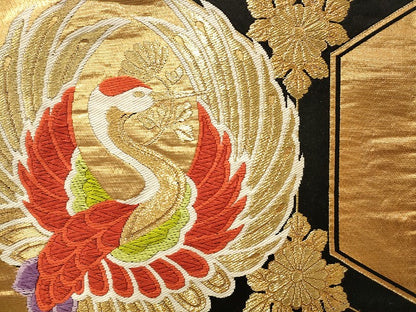 平和屋本店■袋帯 西陣 まとめて100点 向かい鳳凰 鶴 向かい蝶 風景 更紗 花柄 宝相華 佐賀錦 金銀糸 など 未使用品あり 全て正絹 se4222