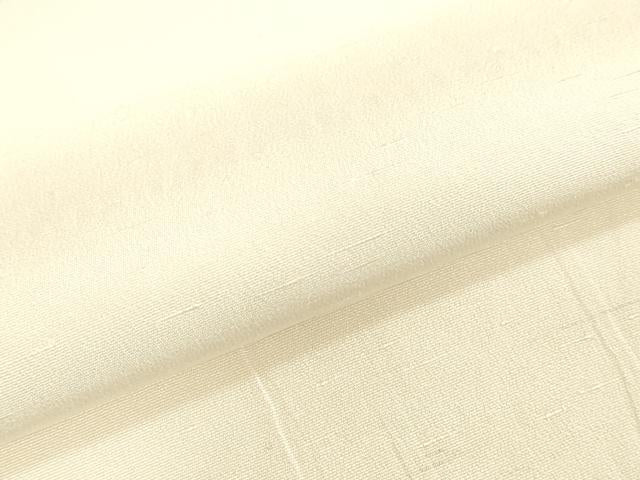 平和屋着物▼白生地　反物　着尺　生成り色　御召縮緬　逸品　未使用　DABJ0878zy