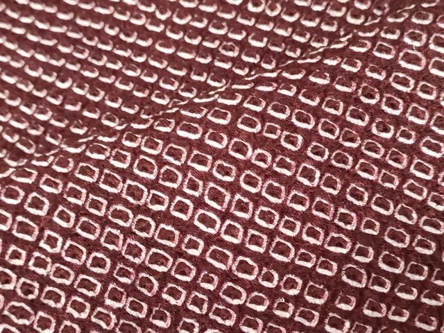 平和屋着物▼羽織・コート　反物　羽尺　総絞り　霞文　逸品　未使用　DABJ0884zy