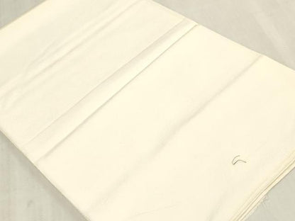 平和屋着物▼白生地　反物　着尺　霞地紋　生成り色　逸品　未使用　DABJ0879zy