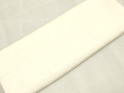 平和屋着物▼白生地　反物　着尺　生成り色　御召縮緬　逸品　未使用　DABJ0878zy
