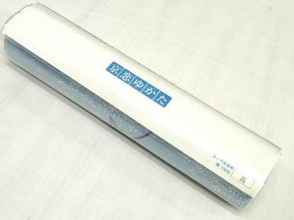 平和屋着物＊夏物　浴衣　反物　着尺　注染　綿絽　草花文　綿　逸品　未使用　DABJ0993zy