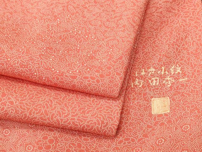 平和屋着物■江戸小紋　内田秀一作　寄せ小紋柄　正絹　逸品　CABL3272ev