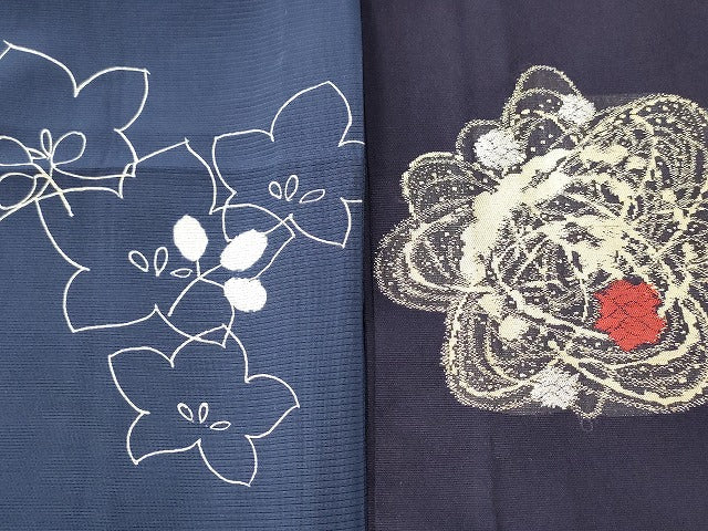 平和屋本店■夏物 小紋 絽 紗 まとめて20点 花柄 手描き 型染 着用可能多数 全て正絹 se4224