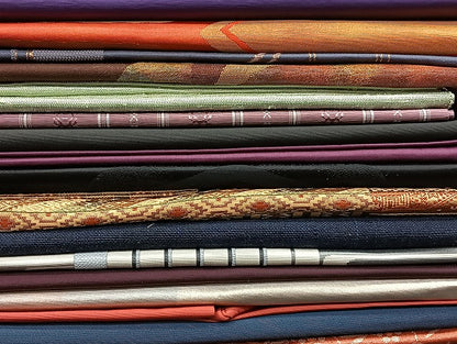 平和屋着物■名古屋帯 まとめて100点 鳥 蝶 花柄 能面 宝相華 アンティーク 駒刺繍 金彩 金銀糸 着用可能多数 未使用品有 全て正絹 mmm1409