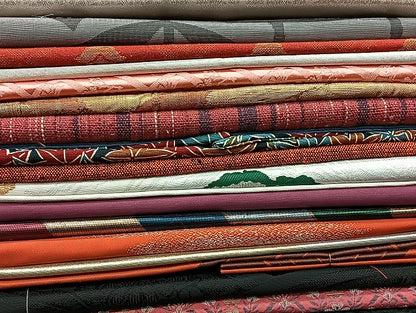 平和屋着物■名古屋帯 まとめて100点 鳥 蝶 花柄 能面 宝相華 アンティーク 駒刺繍 金彩 金銀糸 着用可能多数 未使用品有 全て正絹 mmm1409