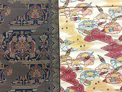 平和屋着物■名古屋帯 まとめて100点 鳥 蝶 風景 更紗 花柄 寿字 眼鏡織 型染め 金銀糸 など 着用可能多数 未使用品あり 全て正絹 mmm1412
