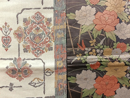 平和屋着物■名古屋帯 まとめて100点 鳥 蝶 花柄 能面 宝相華 アンティーク 駒刺繍 金彩 金銀糸 着用可能多数 未使用品有 全て正絹 mmm1409