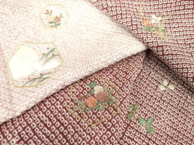 平和屋着物●訪問着　総絞り　刺繍　亀甲花文　月兎　金糸　正絹　逸品　未使用　DABI6625ps