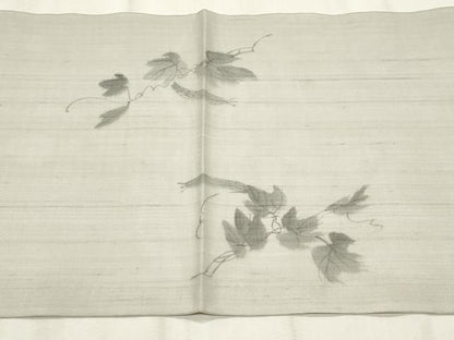 平和屋着物＊夏物　九寸開き名古屋帯　手描き　成り物　正絹　逸品　CABL2278fb