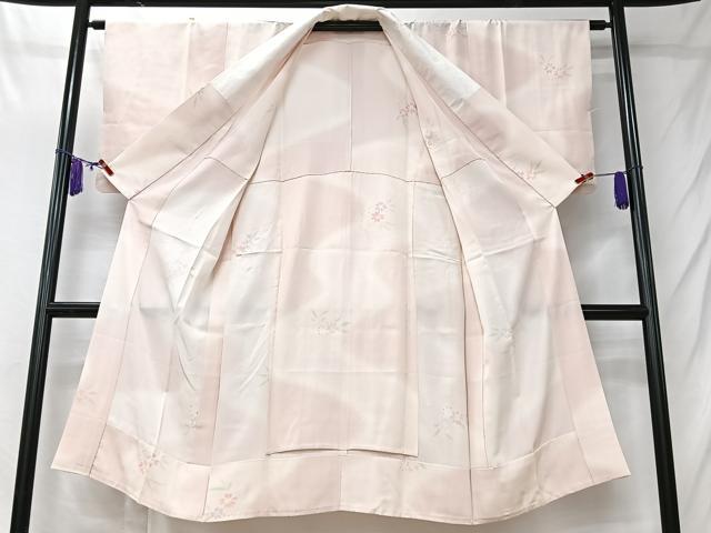 平和屋着物■長襦袢　無双仕立て　舞桜文　正絹　逸品　CABK9771xe