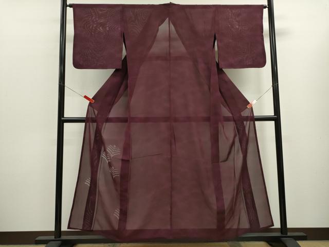 平和屋着物＊夏物　色留訪問着　絽　枝葉紋紗　暈し染め　正絹　逸品　CABK6763ze