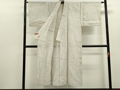 平和屋着物＊夏物　男性　上布　十字絣文様　麻　逸品　CABK6737ze