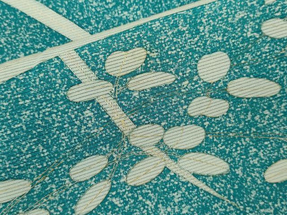 平和屋着物＊夏物　訪問着　絽　草花文　たたき染め　銀彩　正絹　逸品　CABK6748ze