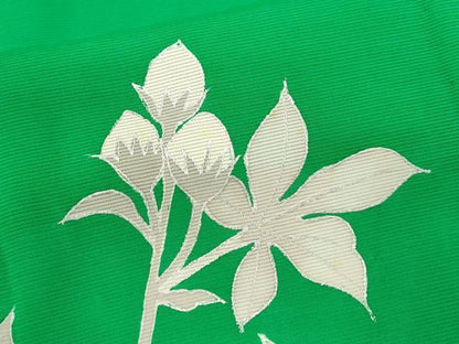 平和屋着物＊夏物　訪問着　絽　駒刺繍　枝花文　銀彩　正絹　逸品　CABK6757ze