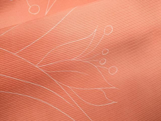 平和屋着物＊夏物　小紋　絽　草花文　暈し染め　正絹　逸品　未使用　CABK6754ze