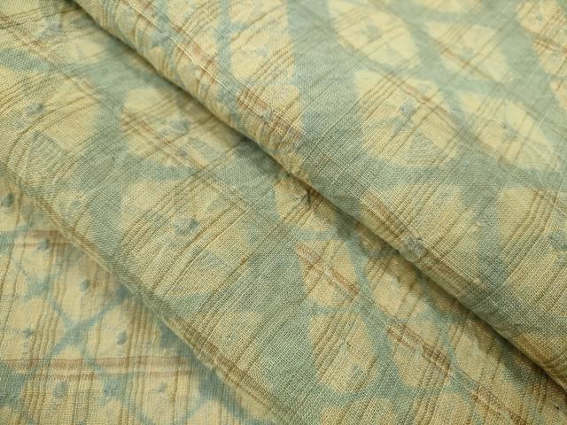 平和屋着物＊夏物　紗紬　蜘蛛絞り　正絹　逸品　CABK6738ze