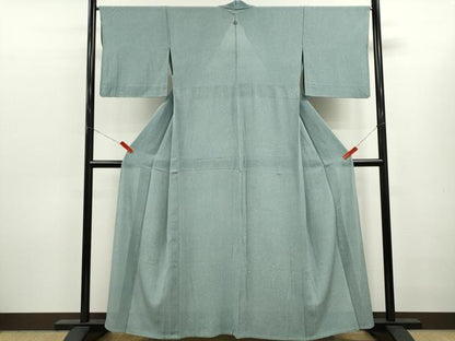 平和屋着物＊夏物　小紋　作家物　絽縮緬　霞文　正絹　逸品　CABK6744ze