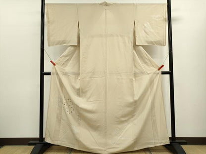 平和屋着物＊夏物　訪問着　絽　刺繍　舞花文　金銀彩　正絹　逸品　CABK6778ze