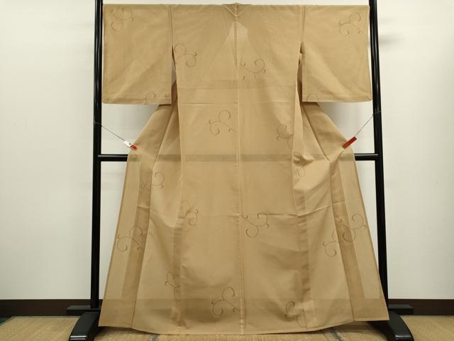 平和屋着物＊夏物　絽芭蕉　唐草文　正絹　逸品　CABK6774ze