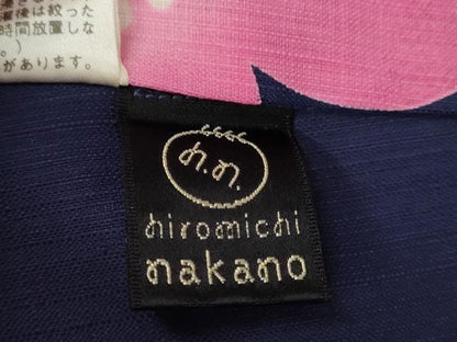 平和屋着物∴ファッションブランド　hiromichi nakano　ヒロミチナカノ　夏物　小紋・浴衣兼用 セオアルファ 舞桜文 洗える着物 CABK6787ze