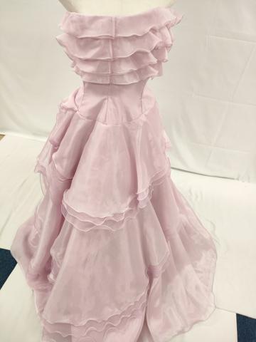 平和屋本店●極上　カラードレス　婚礼　結婚式　披露宴　花嫁　演奏会　発表会　ステージ　FANCY　ピンク　フリル　逸品　DZAA12416kh6