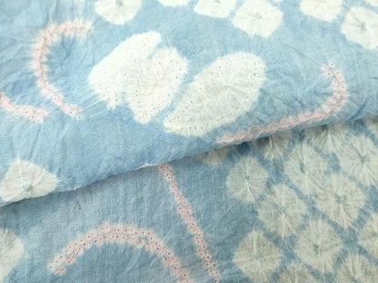 平和屋着物∴夏物　浴衣　有松鳴海絞り　乱菊　綿　逸品　DABJ4308cd
