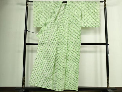 平和屋着物∴夏物　浴衣　有松鳴海絞り　蜘蛛絞り　綿　逸品　DABJ4324cd