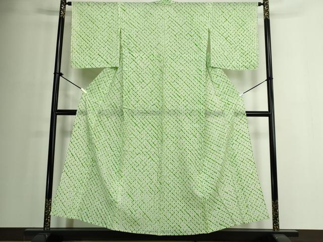 平和屋着物∴夏物　浴衣　有松鳴海絞り　蜘蛛絞り　綿　逸品　DABJ4324cd