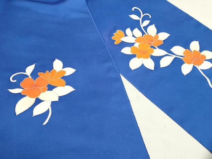 平和屋着物▼付下げ　反物　着尺　刺繍　花唐草文　金彩　逸品　未使用　DABJ4649zy