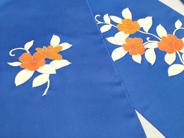 平和屋着物▼付下げ　反物　着尺　刺繍　花唐草文　金彩　逸品　未使用　DABJ4649zy