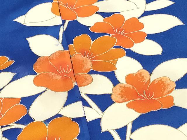 平和屋着物▼付下げ　反物　着尺　刺繍　花唐草文　金彩　逸品　未使用　DABJ4649zy