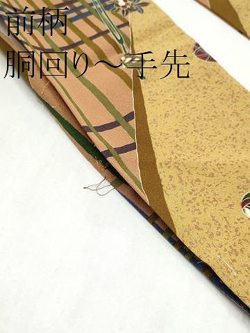 平和屋着物●全通柄　九寸名古屋帯　櫛　簪　金彩　正絹　逸品　CABL5056hy