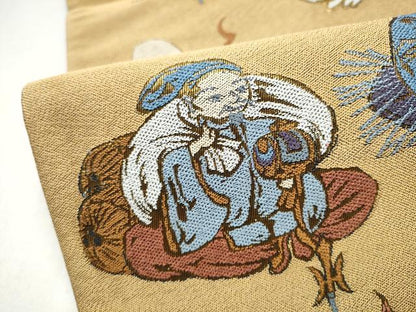 平和屋着物●六通柄袋帯 七福神 金糸 正絹 逸品 CABL5087hy