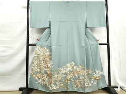 平和屋着物■豪華色留袖　風景人物花松文　暈し染め　金彩　正絹　逸品　DABJ5230qa