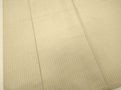 平和屋着物▽上質なお召　単衣　幾何学文様　正絹　逸品　DABJ6571du