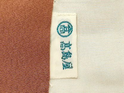 平和屋着物■上質な紬　赤朽葉色　高島屋扱い　正絹　逸品　CABL0770oy